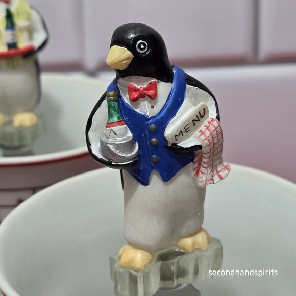 Deck The Halls With Penguins And Candy Canes.Dip Cups And Spreaders Christmas - Picture 5 of 15